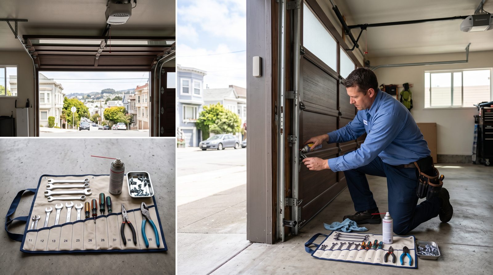 Garage Door Maintenance Tune-Up in San Francisco