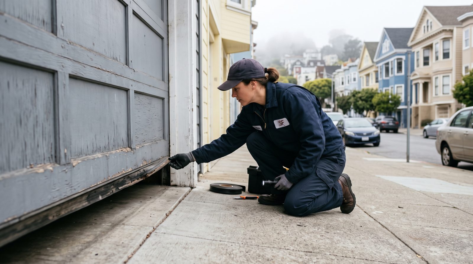 Garage Door Weather Seal Replacement in San Francisco